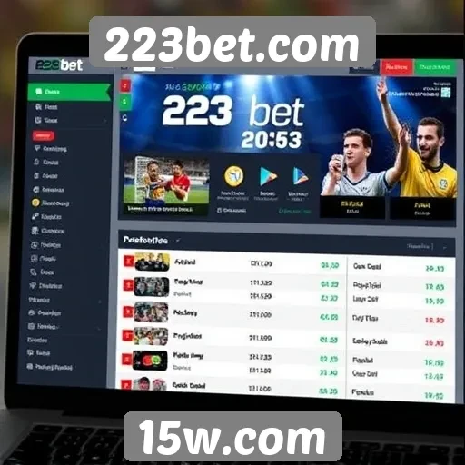 Análise da interface do usuário do 223bet.com